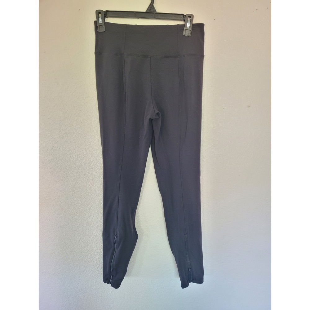 Athleta Black Athletic Leggings Ankle Zipper High Waist Activewear Pants 6 #14 - Picture 2 of 8